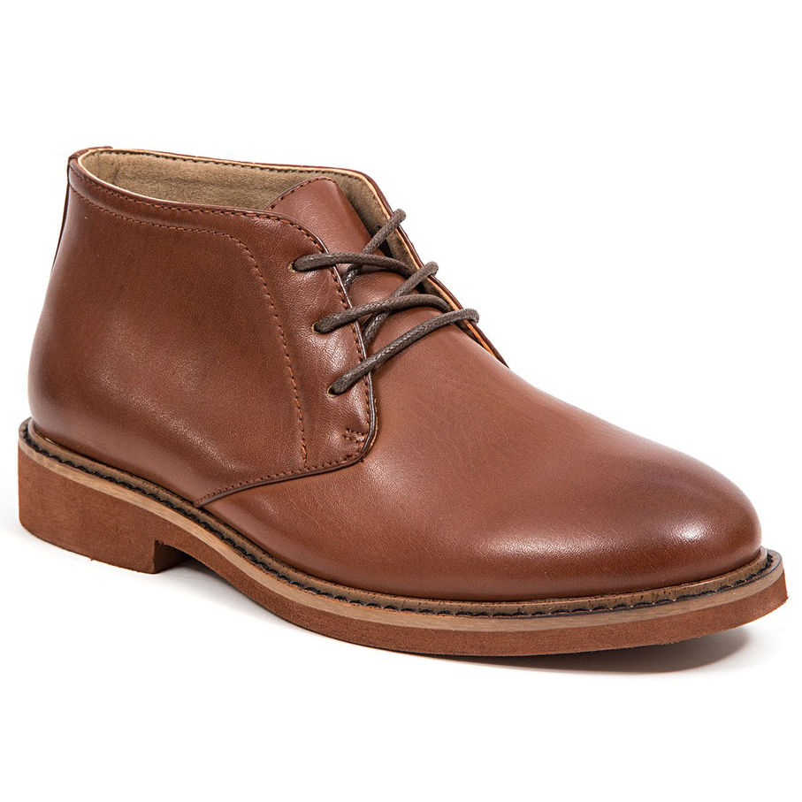 Deer Stags Boys' Ballard Chukka Dress Boots - Brown, 6