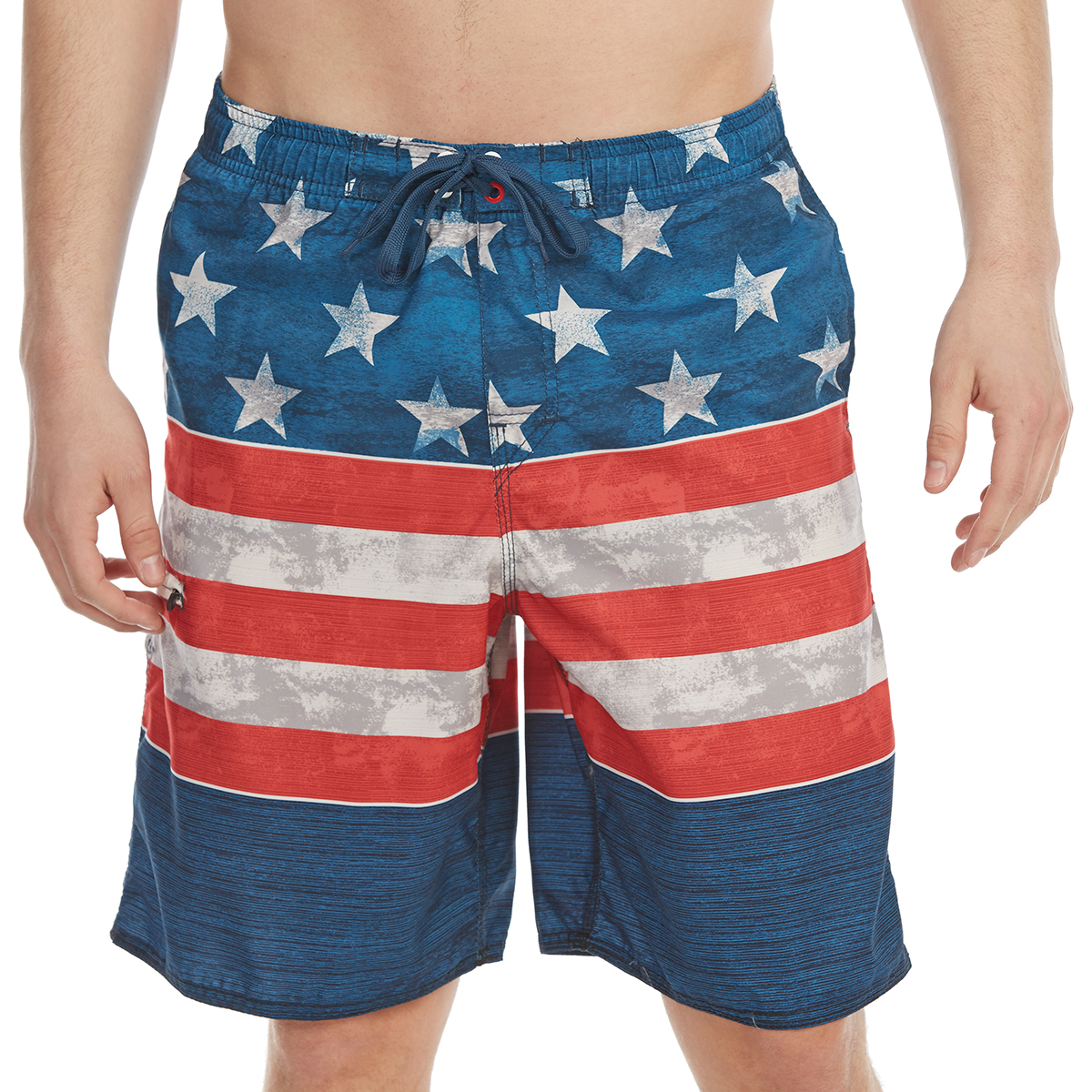 Burnside Guys' Americana E-Board Shorts - Blue, L