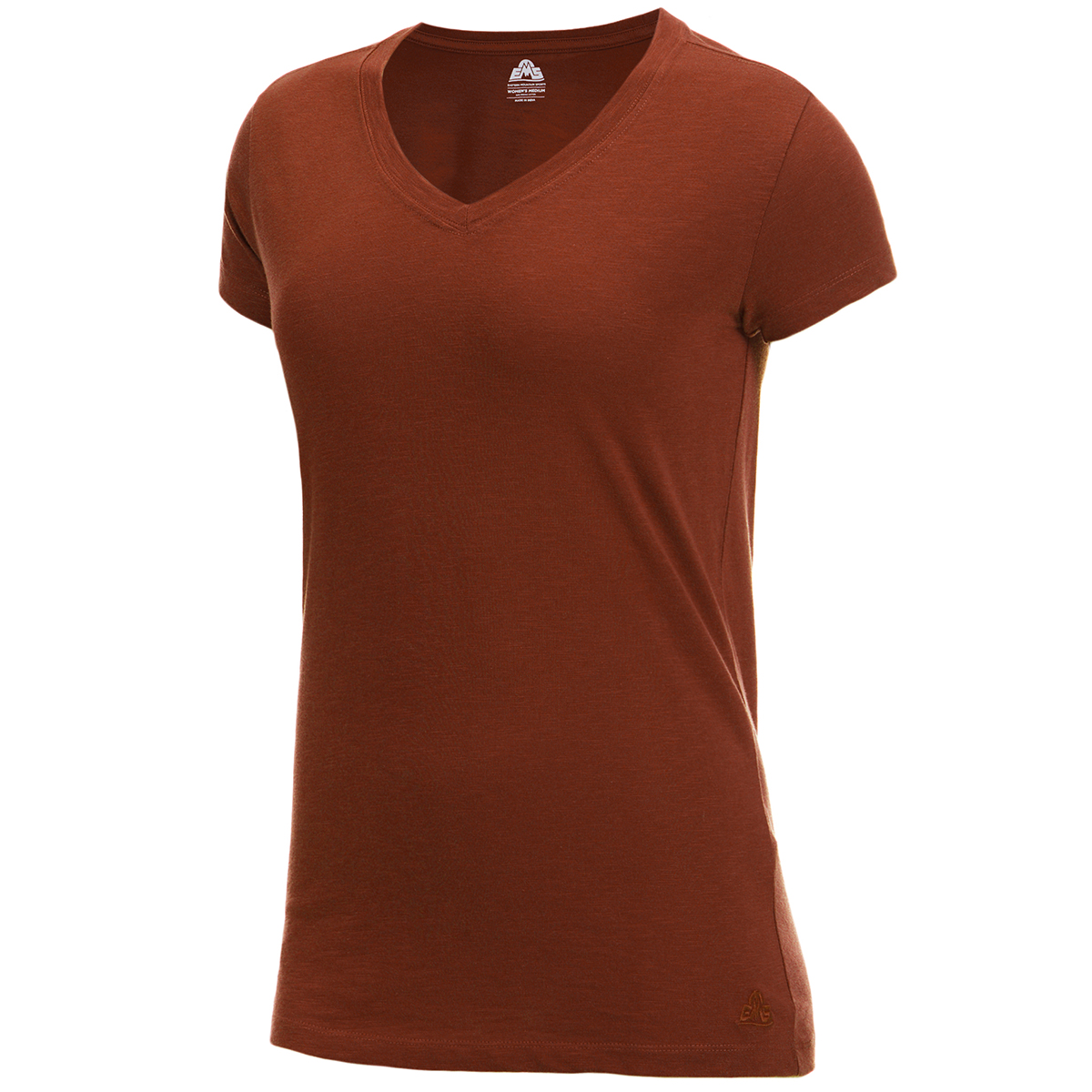 Ems Women's Organic Slub V-Neck Short-Sleeve Tee