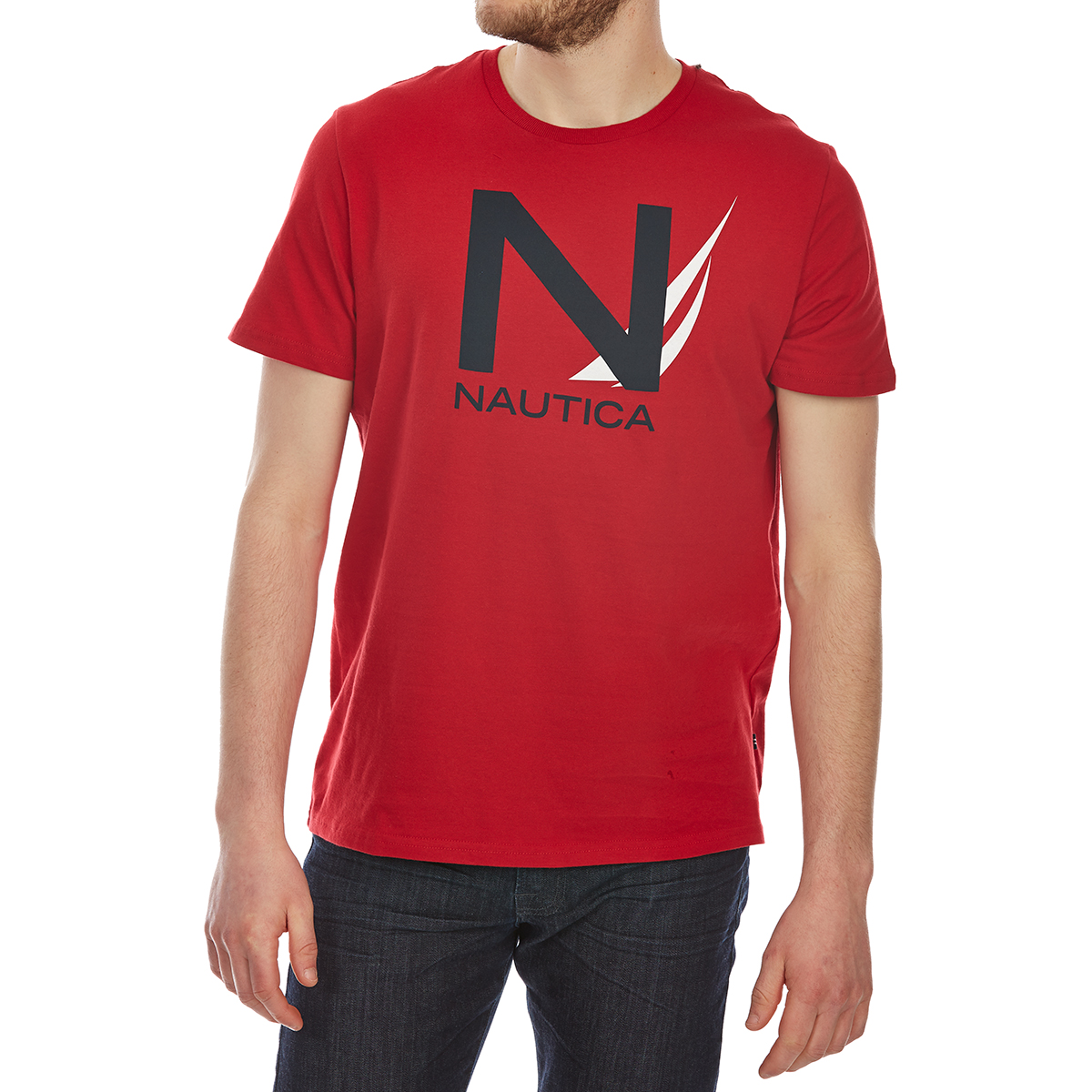 Nautica Men's Heritage Graphic Short-Sleeve Tee - Red, XL