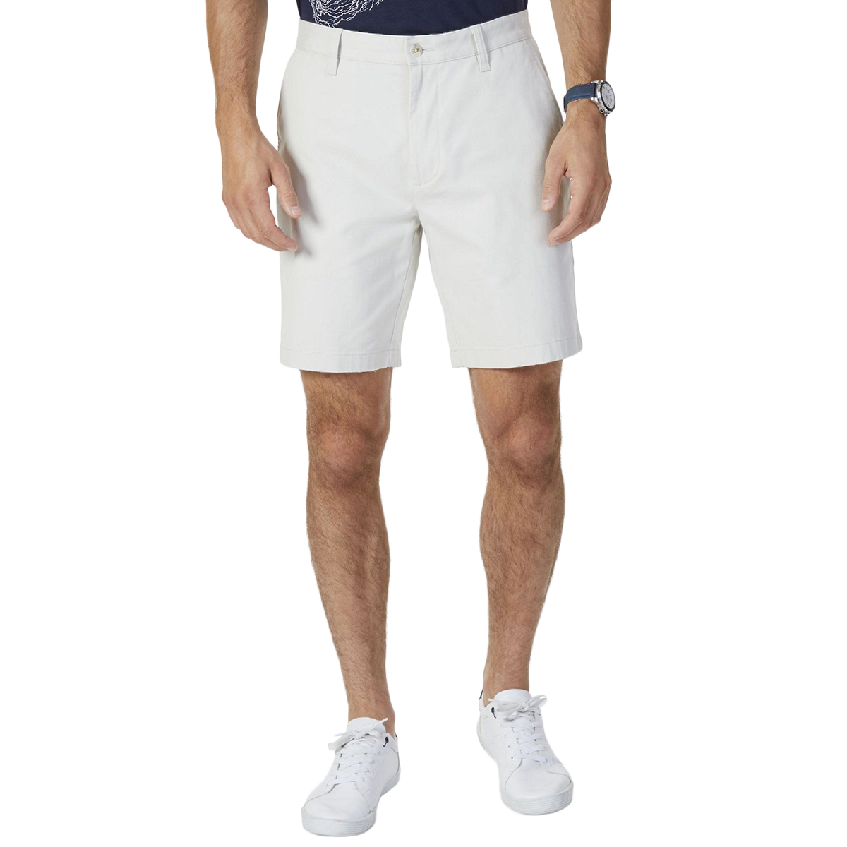 Nautica Men's Classic Fit Deck Shorts - White, 30