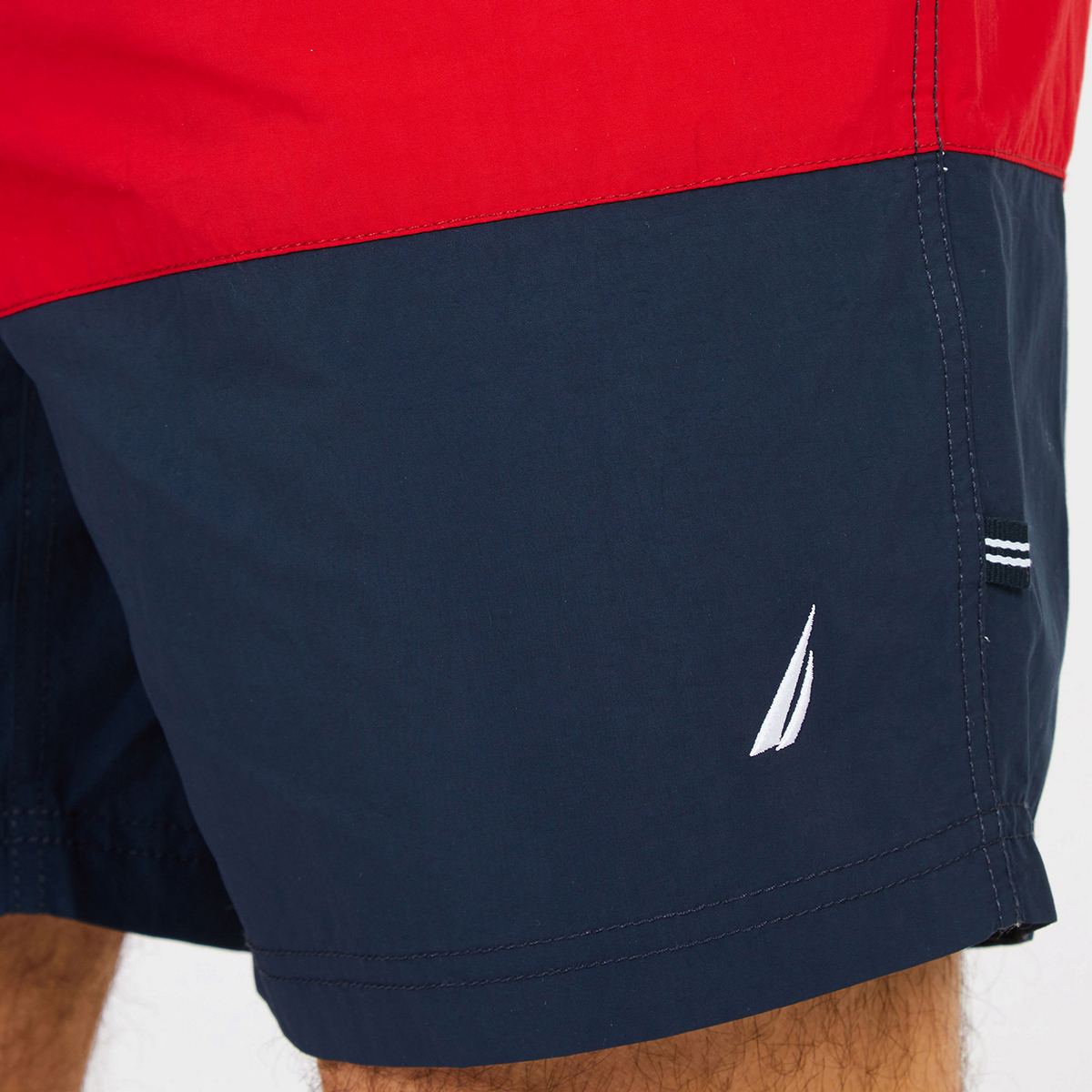 NAUTICA Men's Quick-Dry Colorblock Drawstring Swim Shorts - Bob's