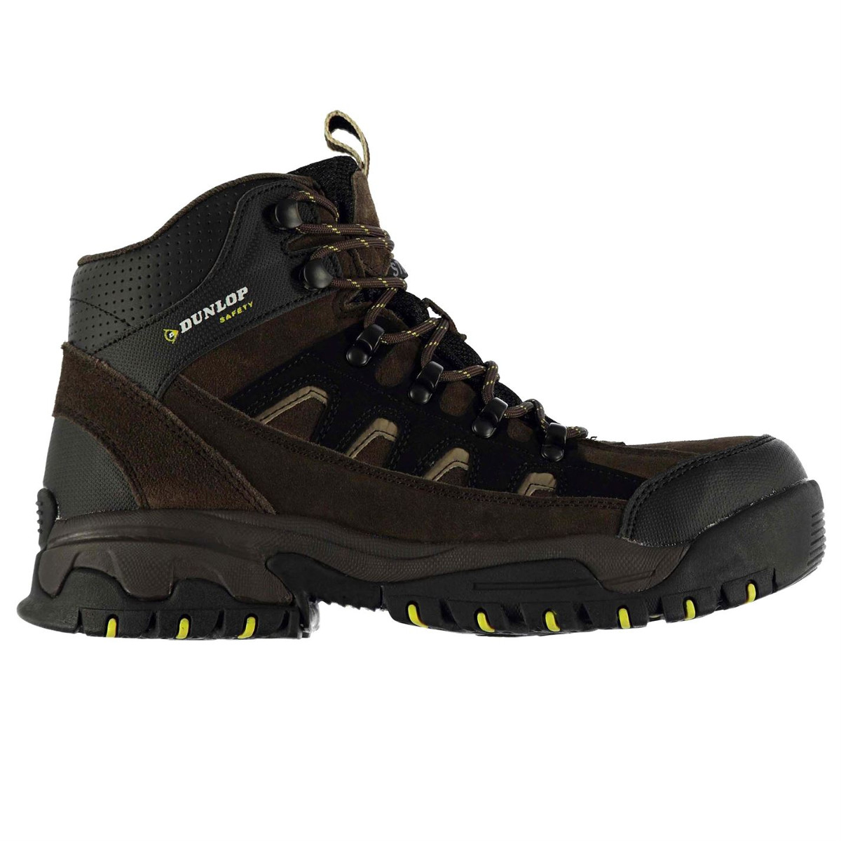 Dunlop Men's Safety Hiker Steel Toe Work Boots - Brown, 9.5