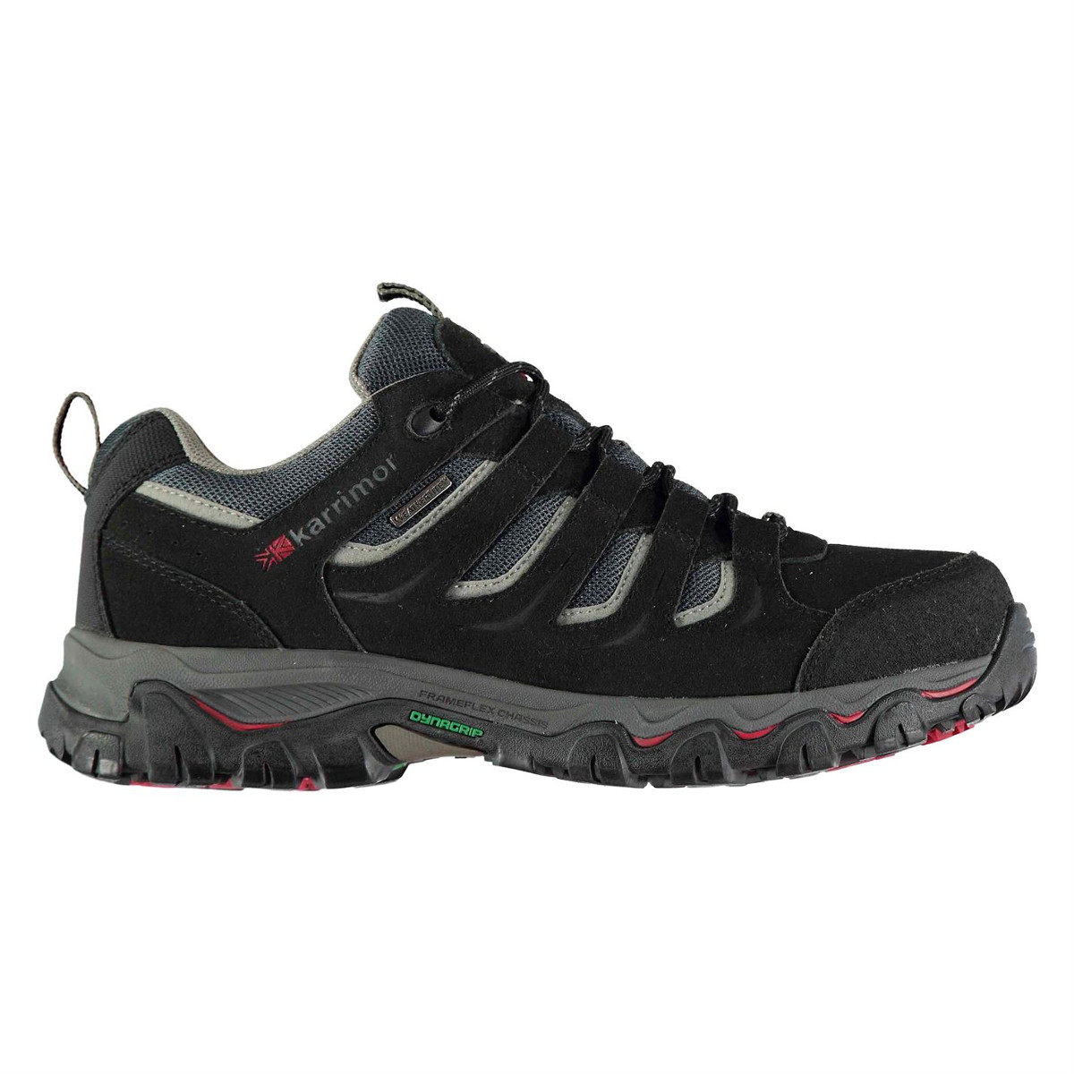 Karrimor Men's Mount Low Waterproof Hiking Shoes - Black, 16