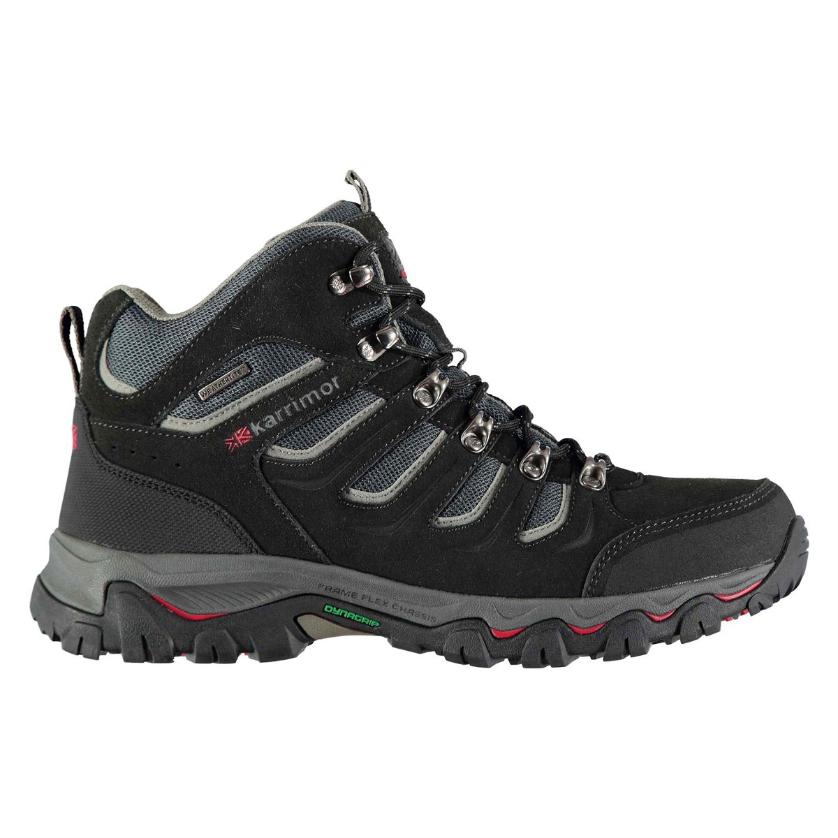 Karrimor Men's Mount Mid Waterproof Hiking Boots - Black, 7