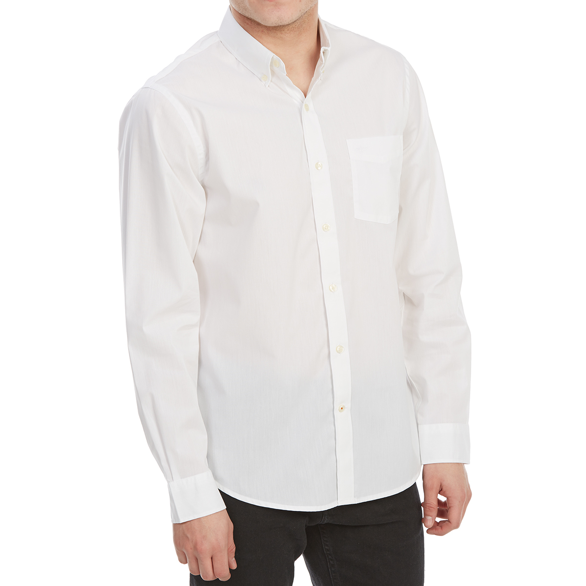 Dockers Men's Comfort Stretch No-Wrinkle Long-Sleeve Shirt - White, XXL