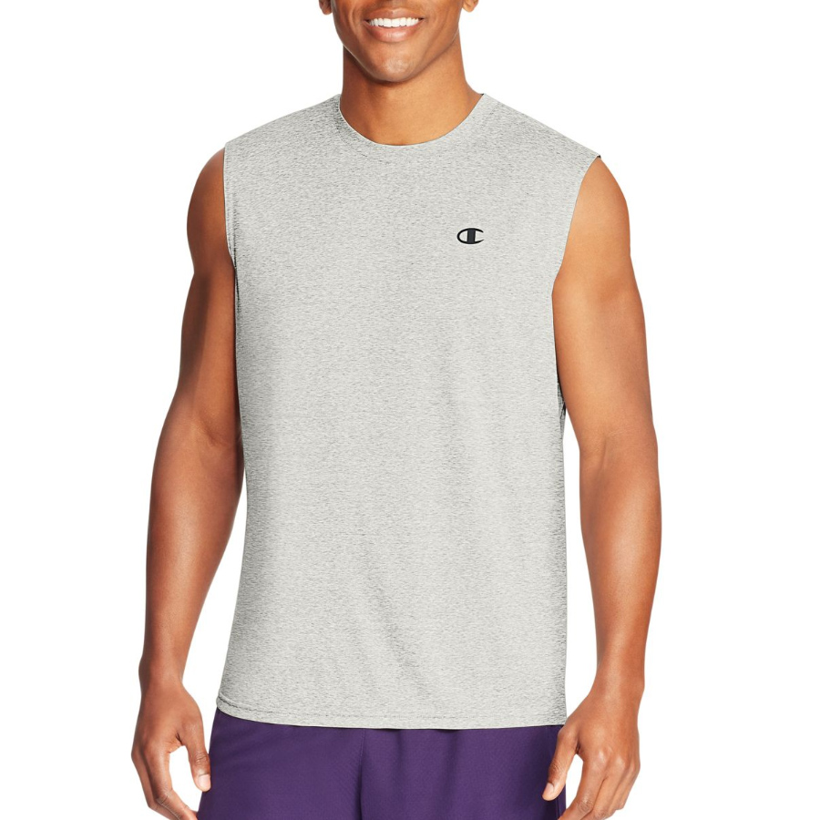 Champion Men's Double Dry Vapor Muscle Tee - Black, L