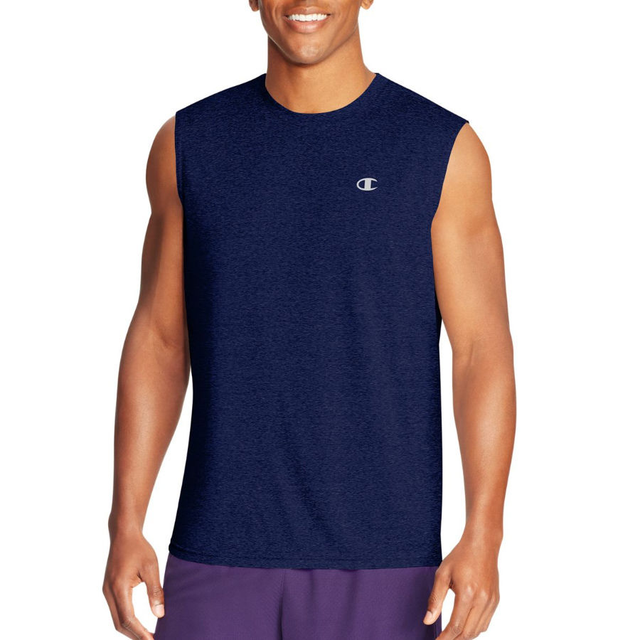 Champion Men's Double Dry Vapor Muscle Tee - Blue, L