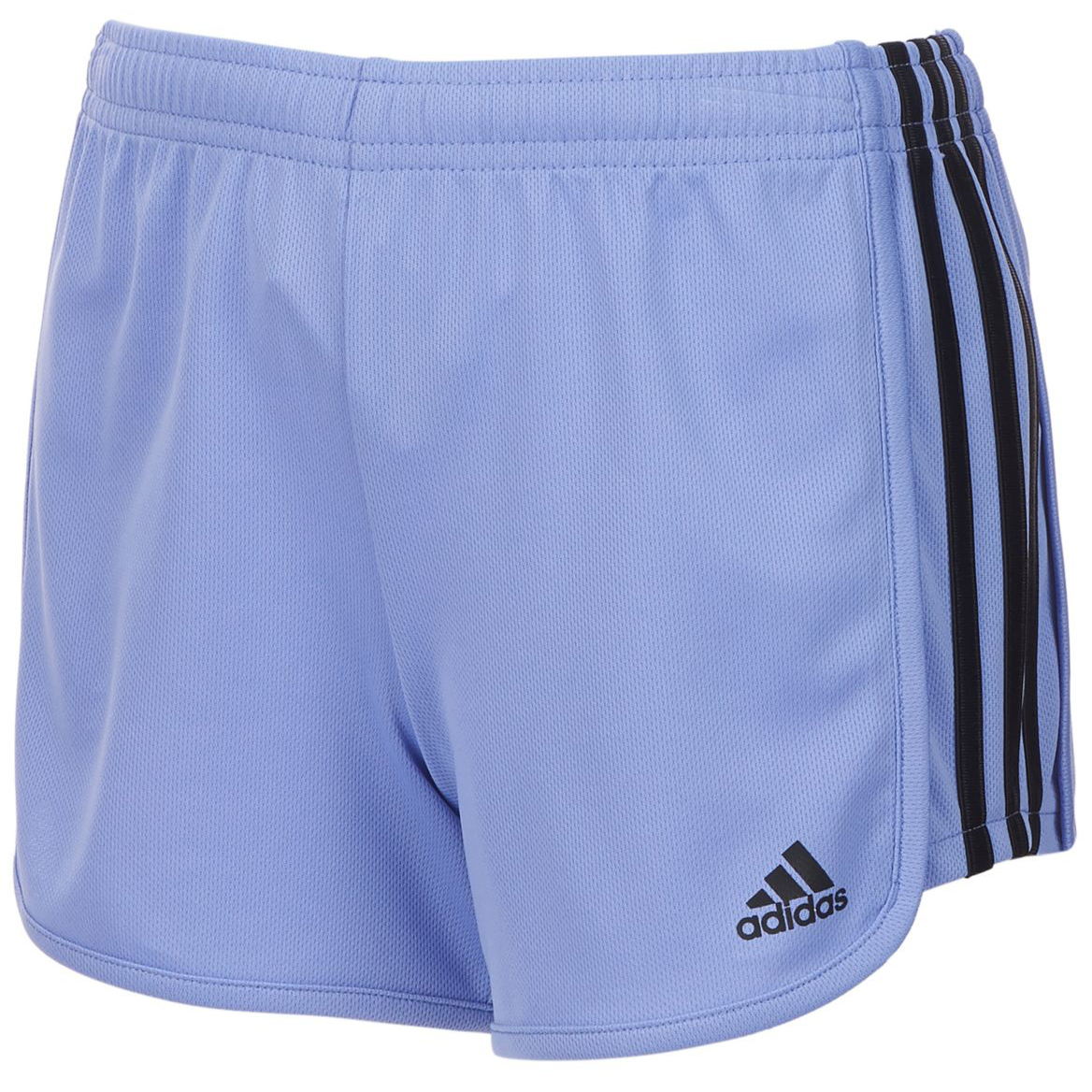 Adidas Little Girls' Three-Stripe Mesh Shorts - Purple, 6