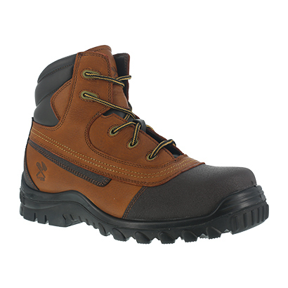 Iron Age Men's Backstop Steel Toe 6 In. Work Boots - Brown, 7.5