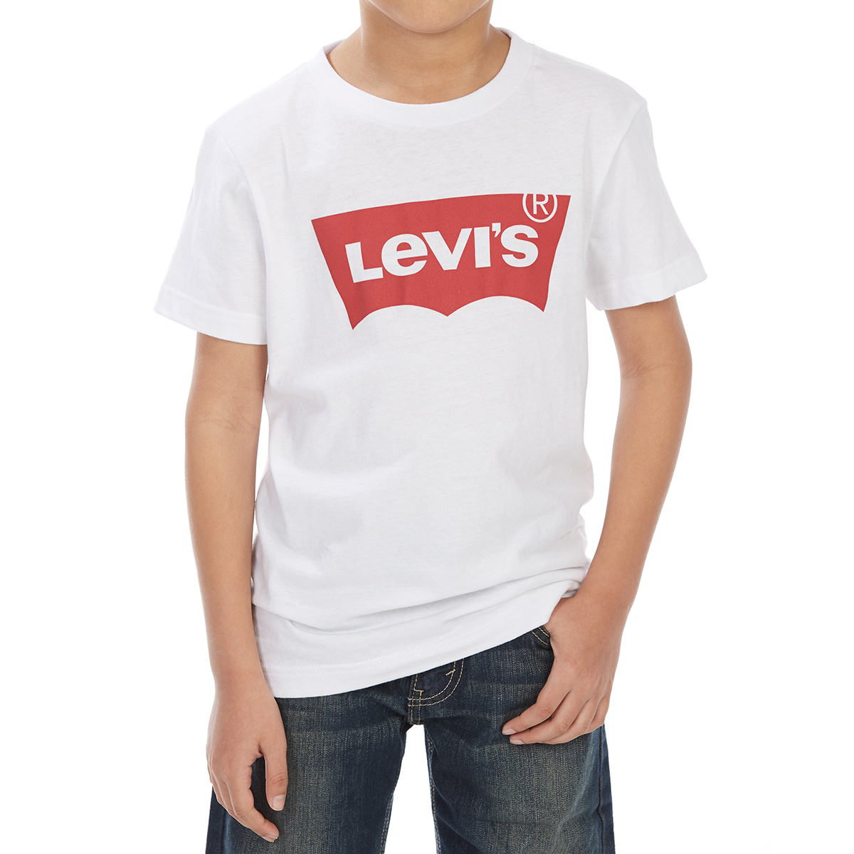 Levi's Big Boys' Batwing Short-Sleeve Tee - White, M