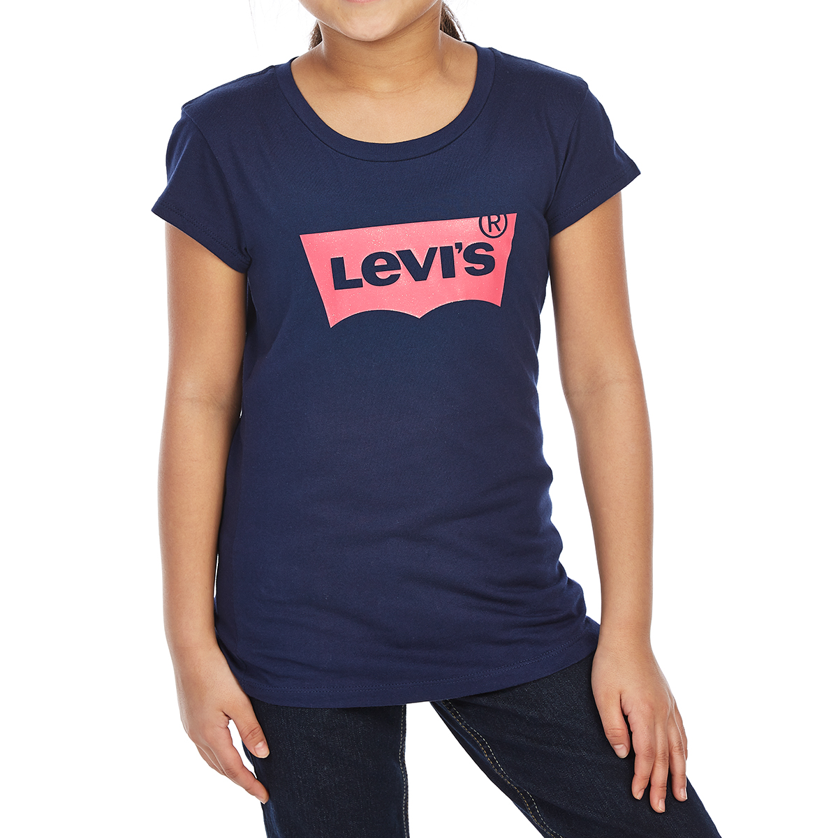 Levi's Big Girls' Batwing Short-Sleeve Tee - Blue, XL