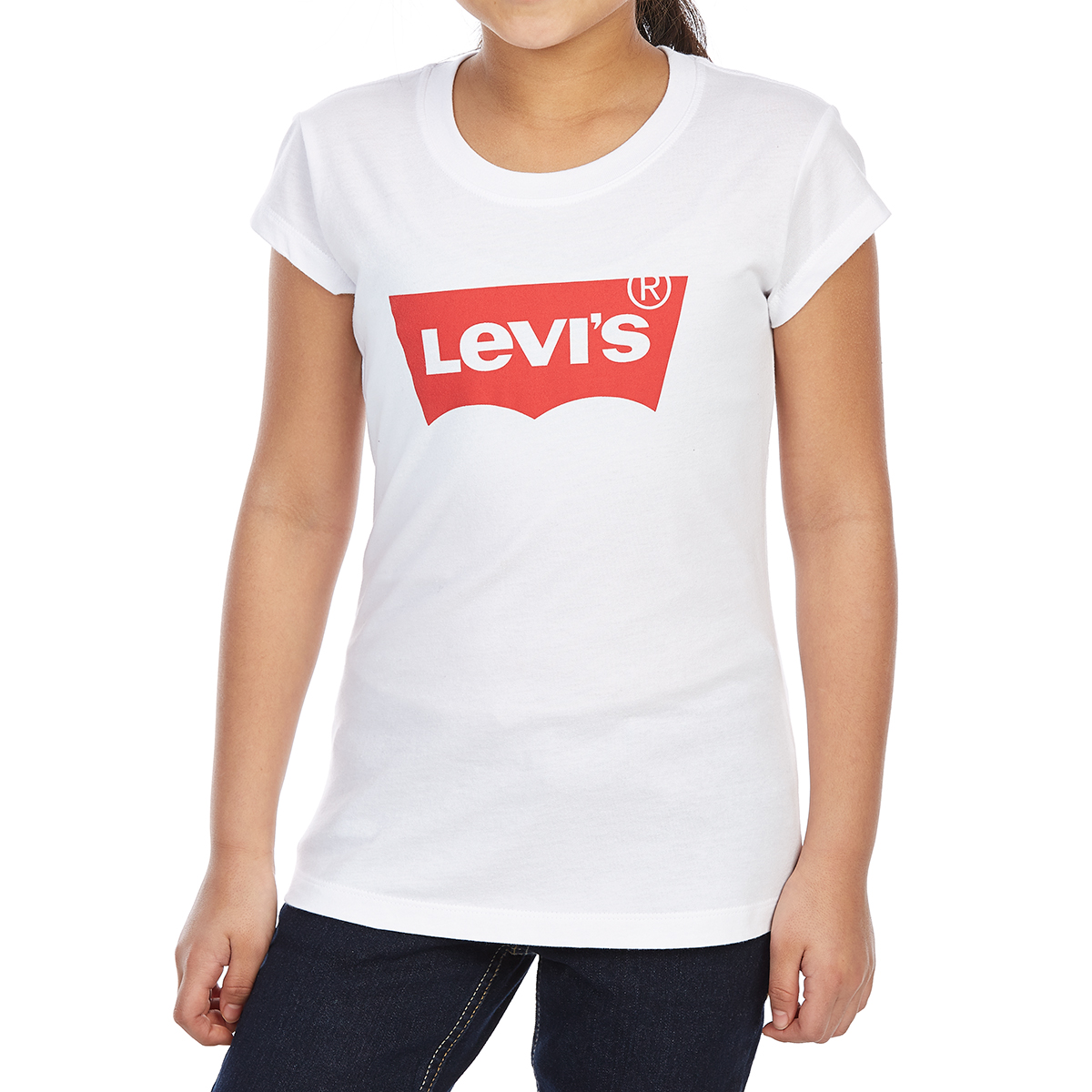 Levi's Big Girls' Batwing Short-Sleeve Tee - Red, S