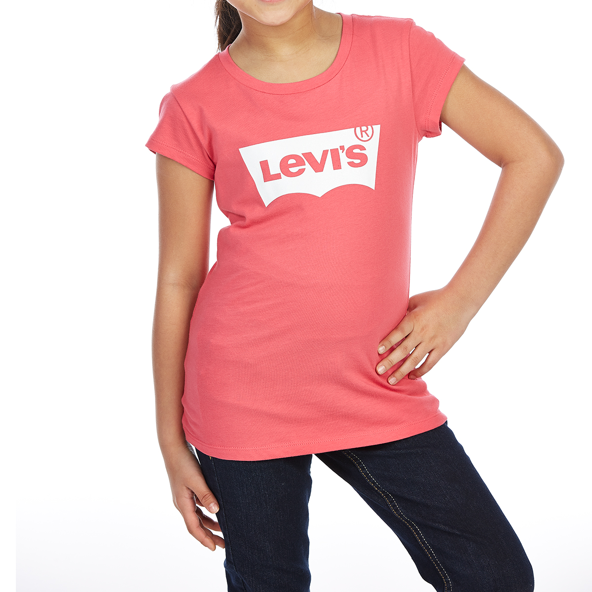 Levi's Big Girls' Batwing Short-Sleeve Tee - Red, S