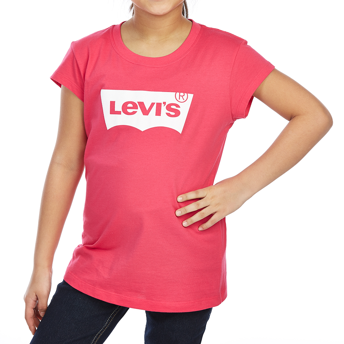 Levi's Toddler Girls' Batwing Short-Sleeve Tee - Red, 2T