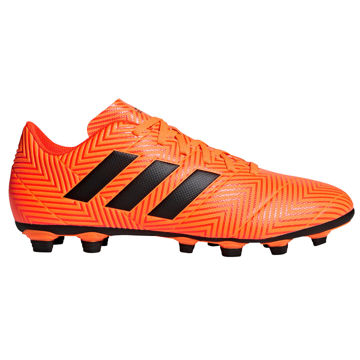 Adidas Men's Nemeziz 18.4 Flexible Ground Soccer Cleats - Orange, 9.5