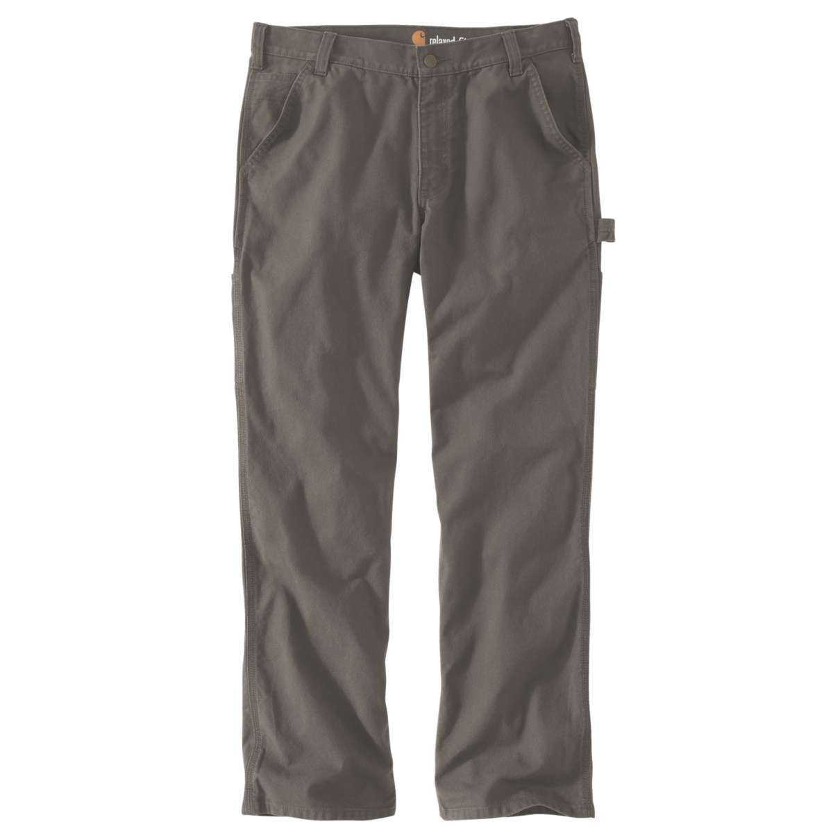 Carhartt Men's Rugged Flex Relaxed Fit Duck Dungaree Work Pants - Brown, 30/32