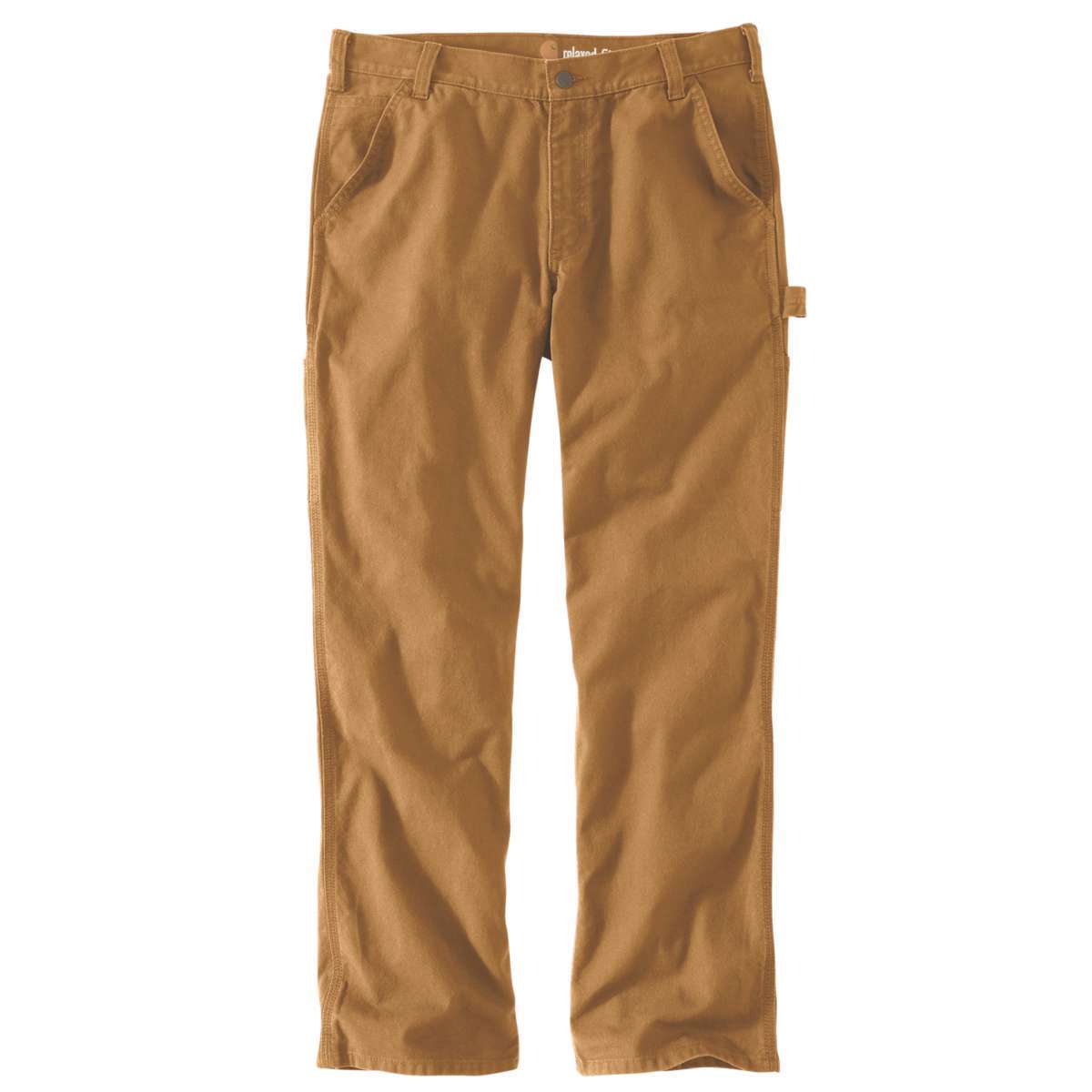 Carhartt Men's Rugged Flex Relaxed Fit Duck Dungaree Work Pants - Brown, 30/32