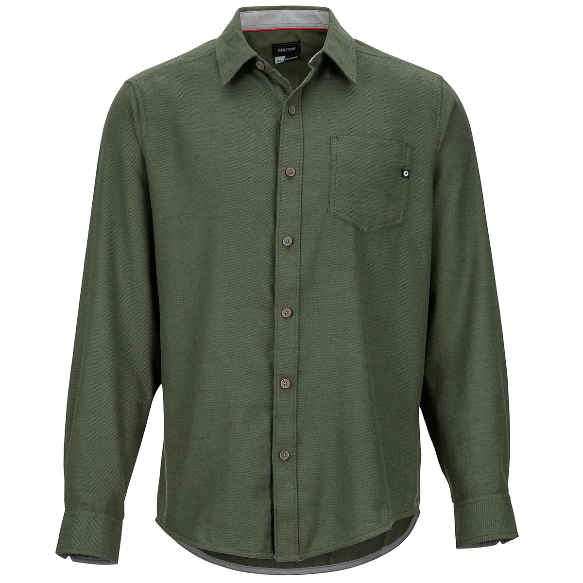 Marmot Men's Hobson Midweight Flannel Long-Sleeve Shirt - Green, XL