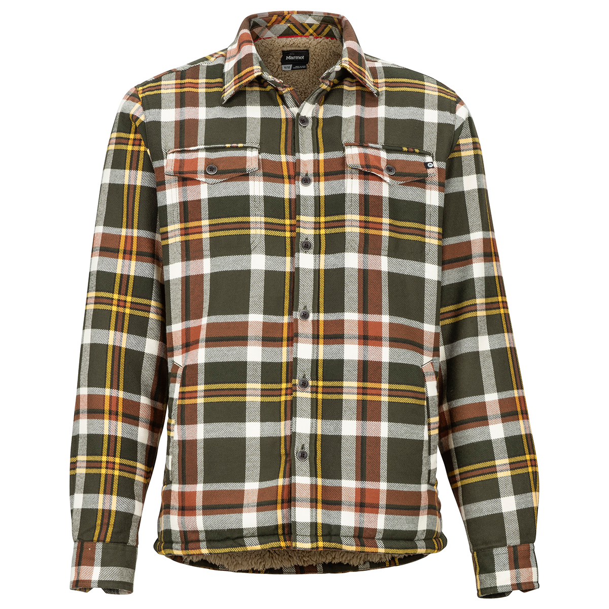 Marmot Men's Ridgefield Long-Sleeve Flannel Shirt - Green, XL