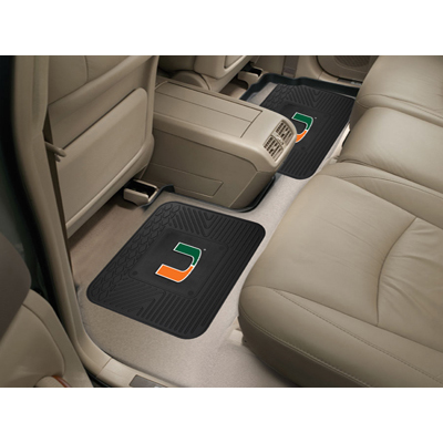 Fanmats Ncaa University Of Miami Utility Mat Set, 2 Piece