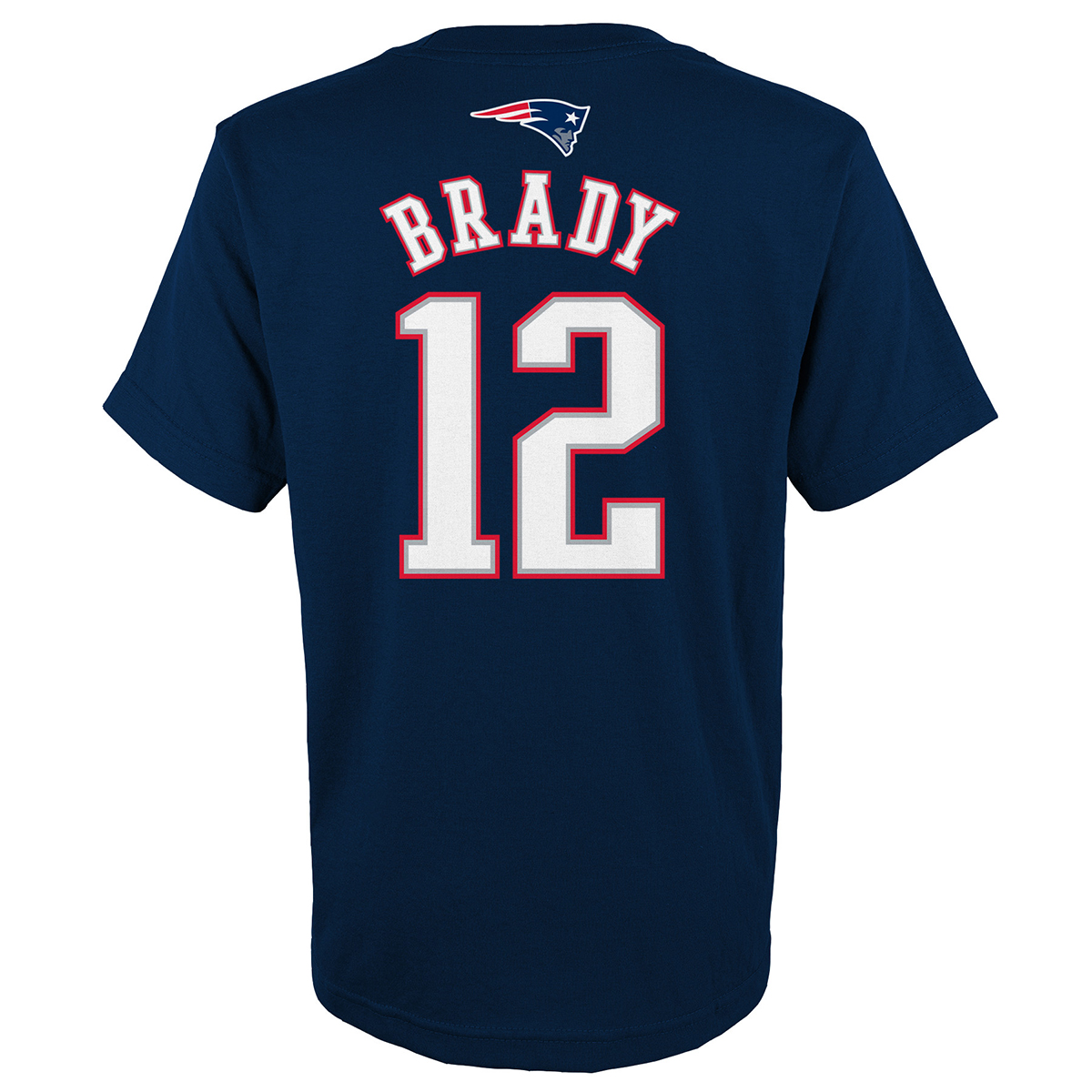 NEW ENGLAND PATRIOTS Men's Tom Brady #12 Hashmark Short-Sleeve Jersey -  Bob's Stores