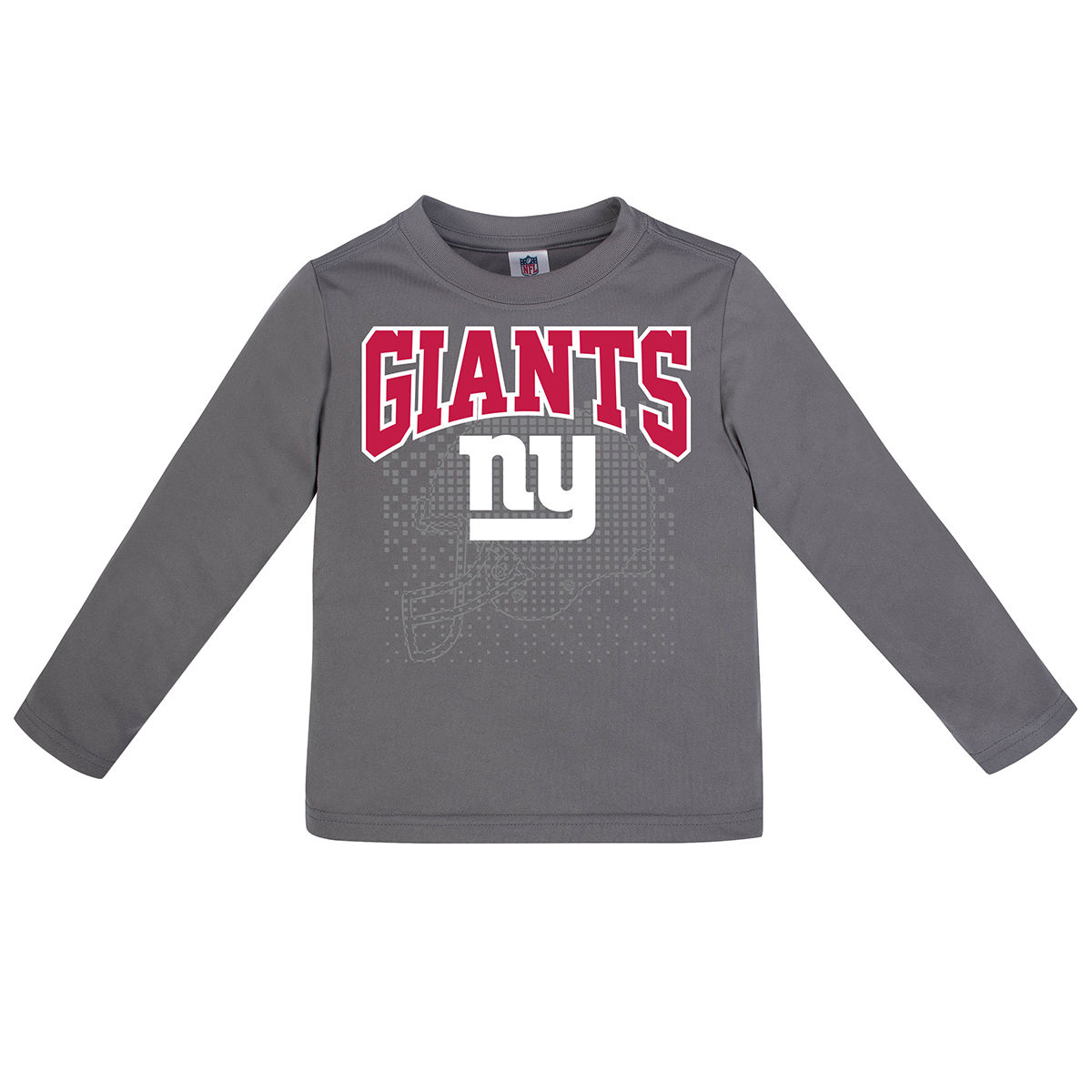 New York Giants Toddler Boys' Poly Long-Sleeve Tee - Black, 4T