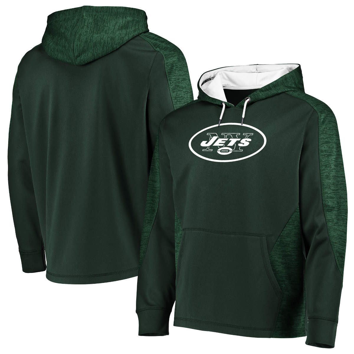 New York Jets Men's Armor Poly Pullover Hoodie - Green, XXL
