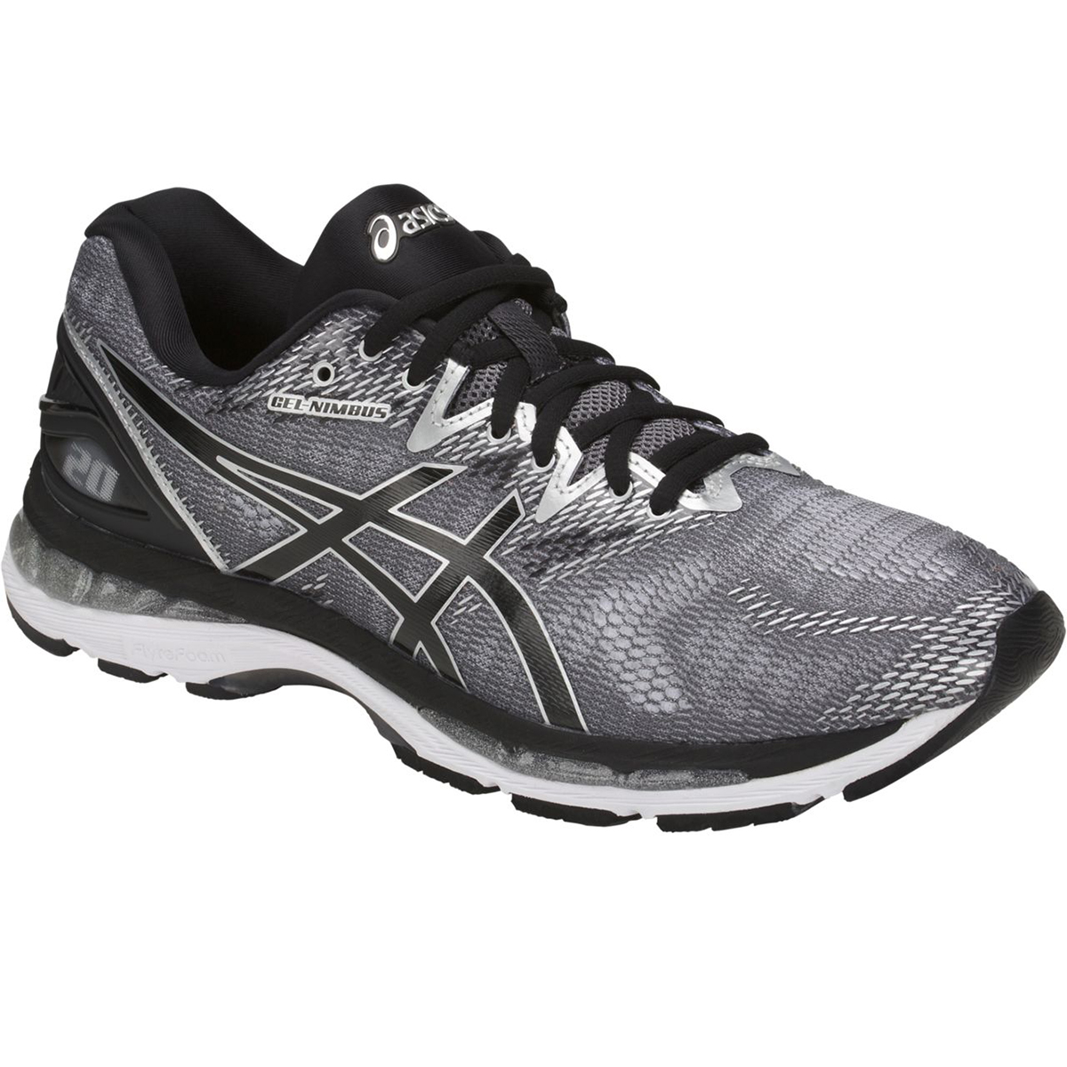 Asics Men's Gel-Nimbus 20 Running Shoes - Black, 8