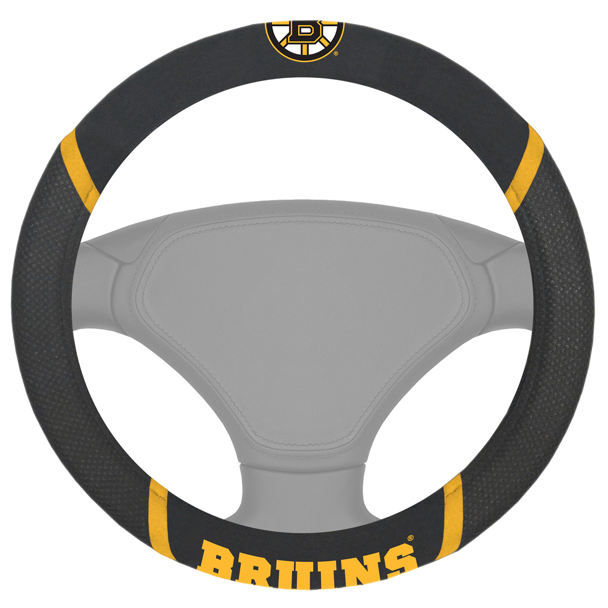 Boston Bruins Fanmats Nhl Steering Wheel Cover