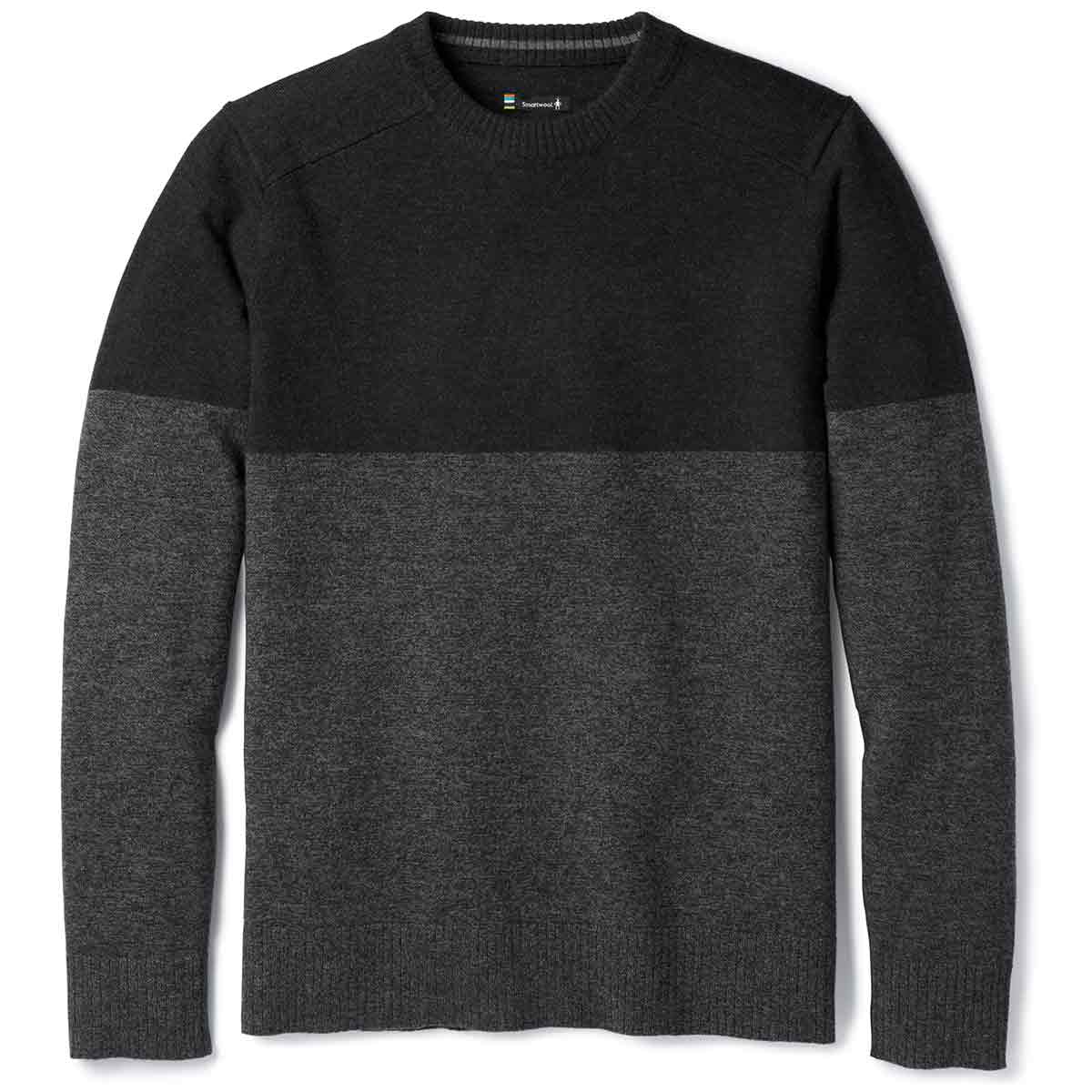 Smartwool Men's Sparwood Colorblock Crew Sweater - Black, S