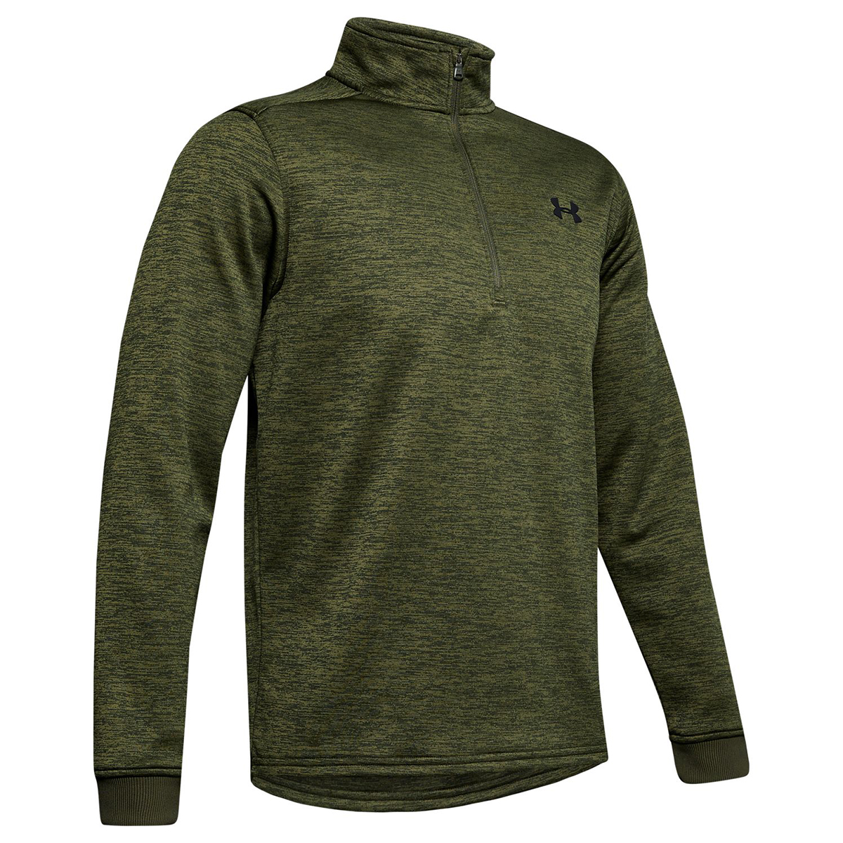 Under Armour Men's Armour Fleece Half Zip Pullover - Green, XL