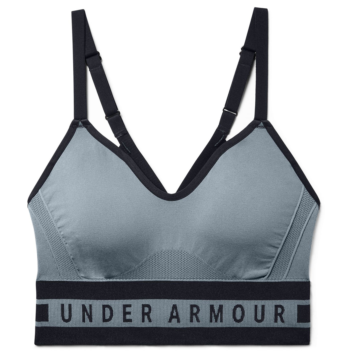 Under Armour Women's Ua Seamless Longline Sports Bra - Blue, M