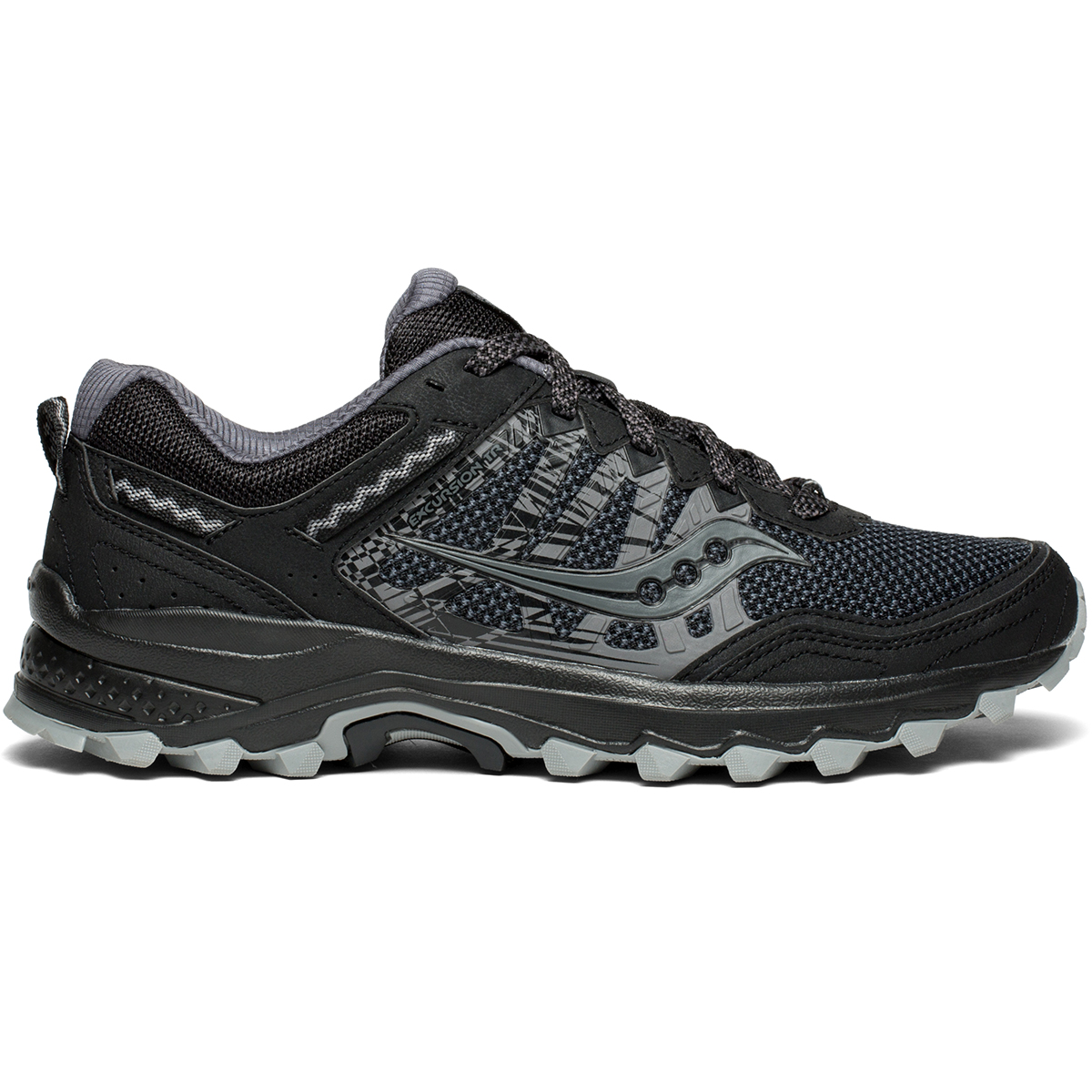 all black saucony running shoes