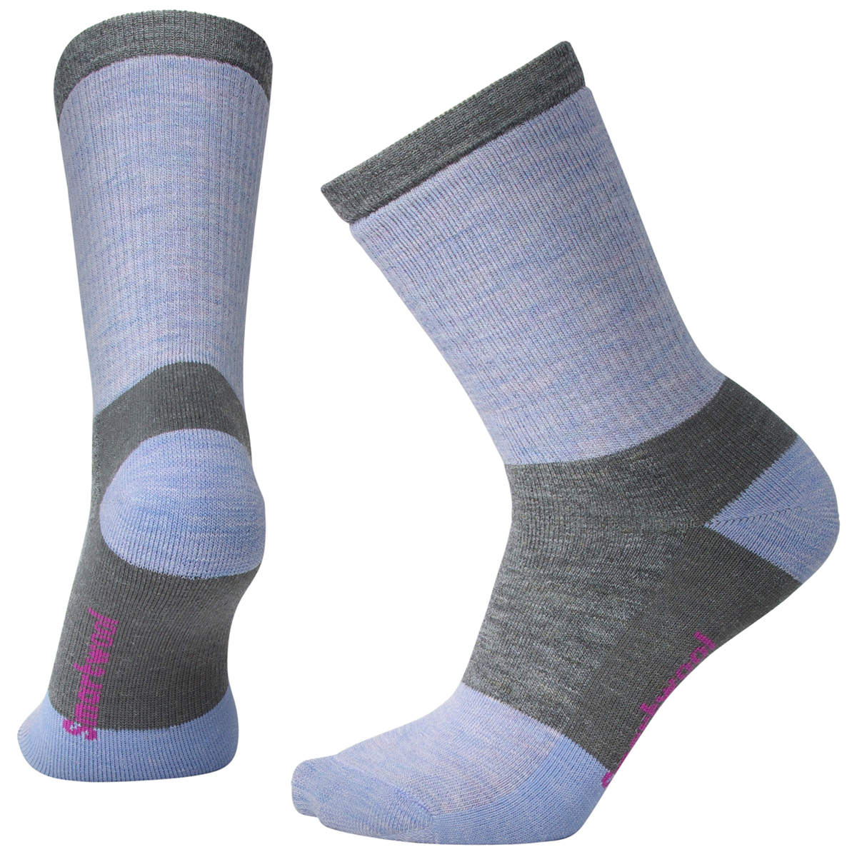 Smartwool Women's Striped Hike Medium Crew Socks - Black, S