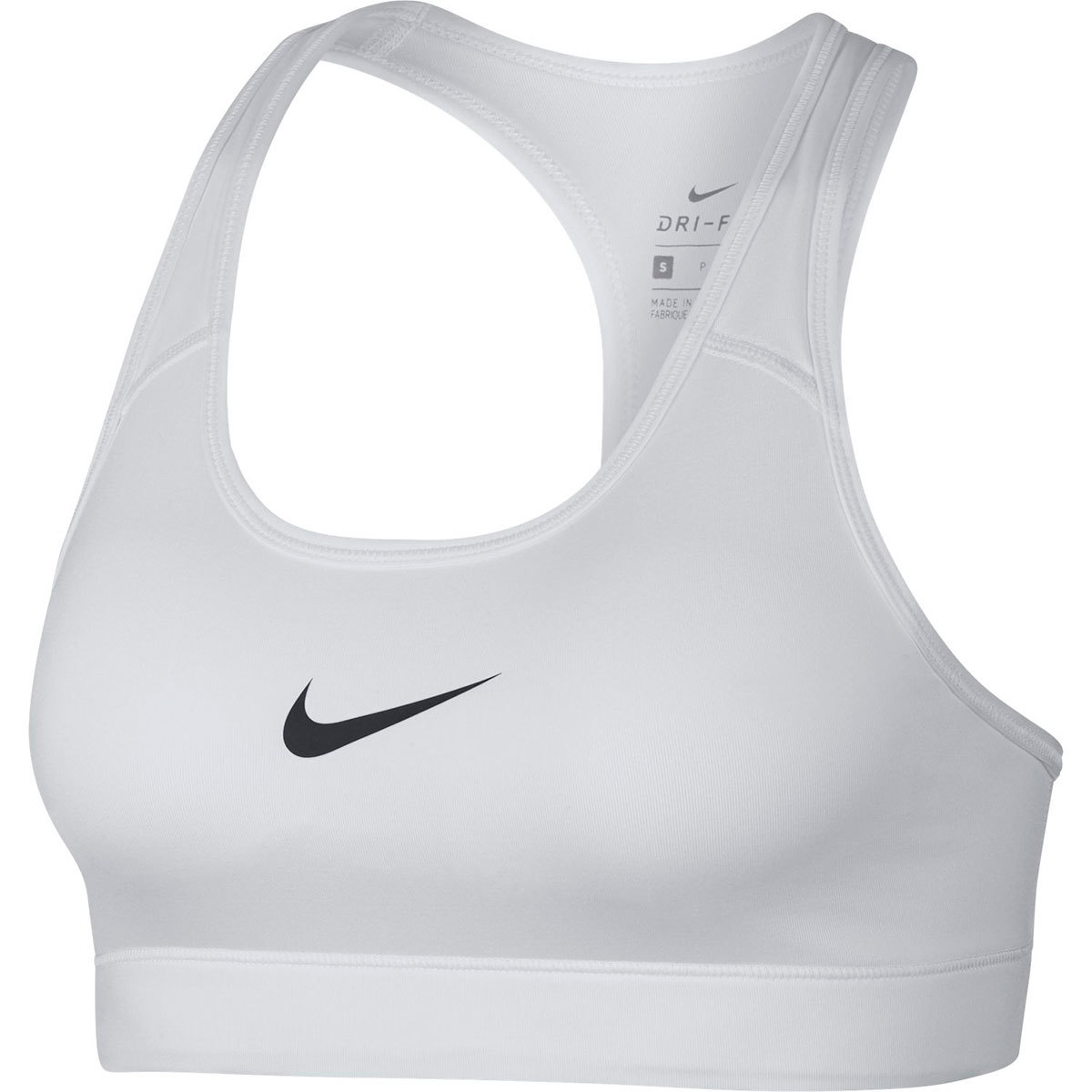 Nike Women's Victory Medium-Impact Padded Sports Bra - White, S