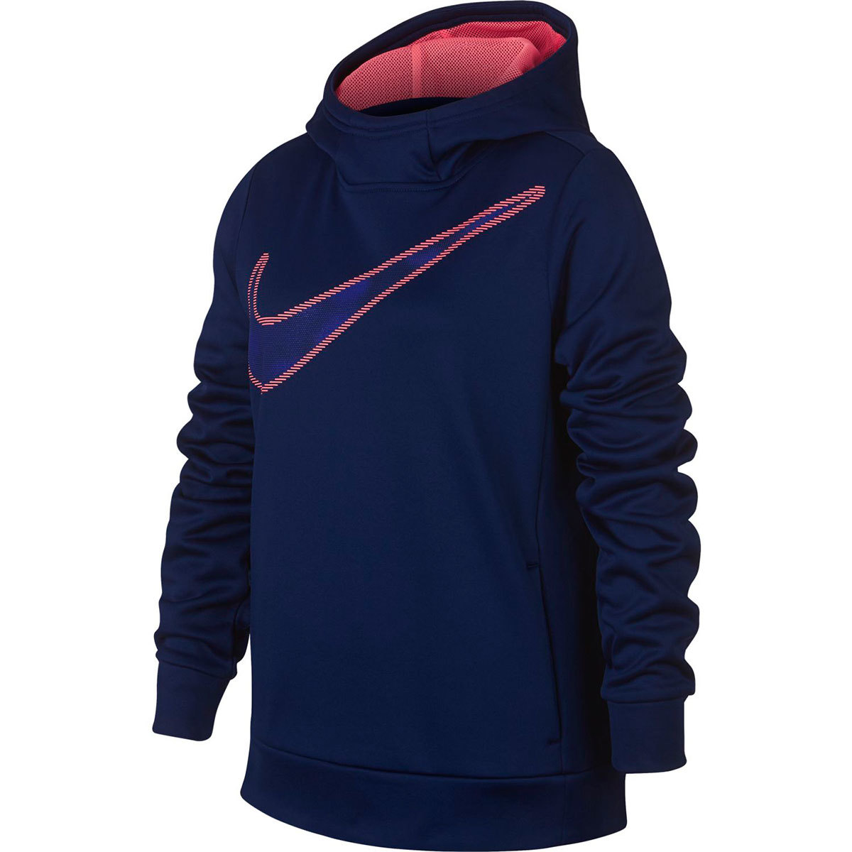 Nike Big Girls' Therma Gx Mm Pullover Hoodie - Blue, XL