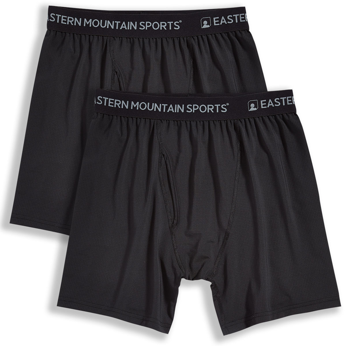 Ems Men's Techwick Boxer Briefs, 2-Pack - Black, M