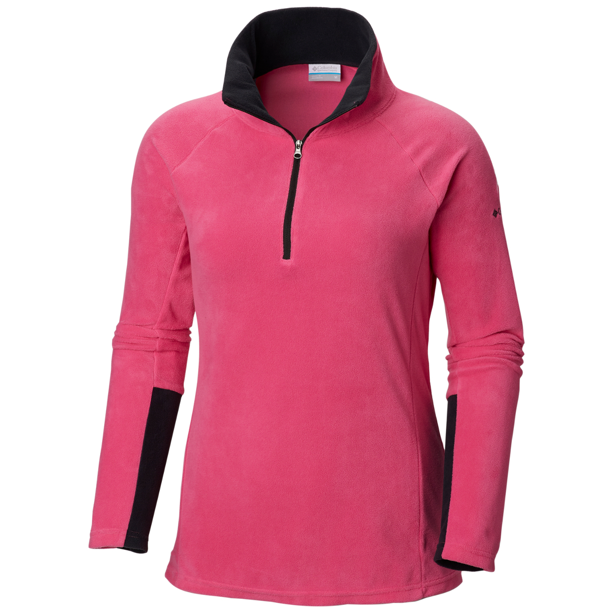 Columbia Women's Tested Tough In Pink Half Zip Pullover - Red, L