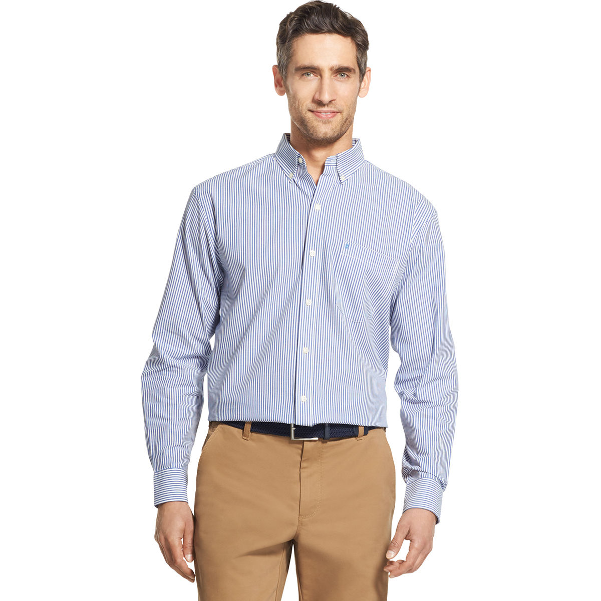 Izod Men's Essential Woven Long-Sleeve Shirt