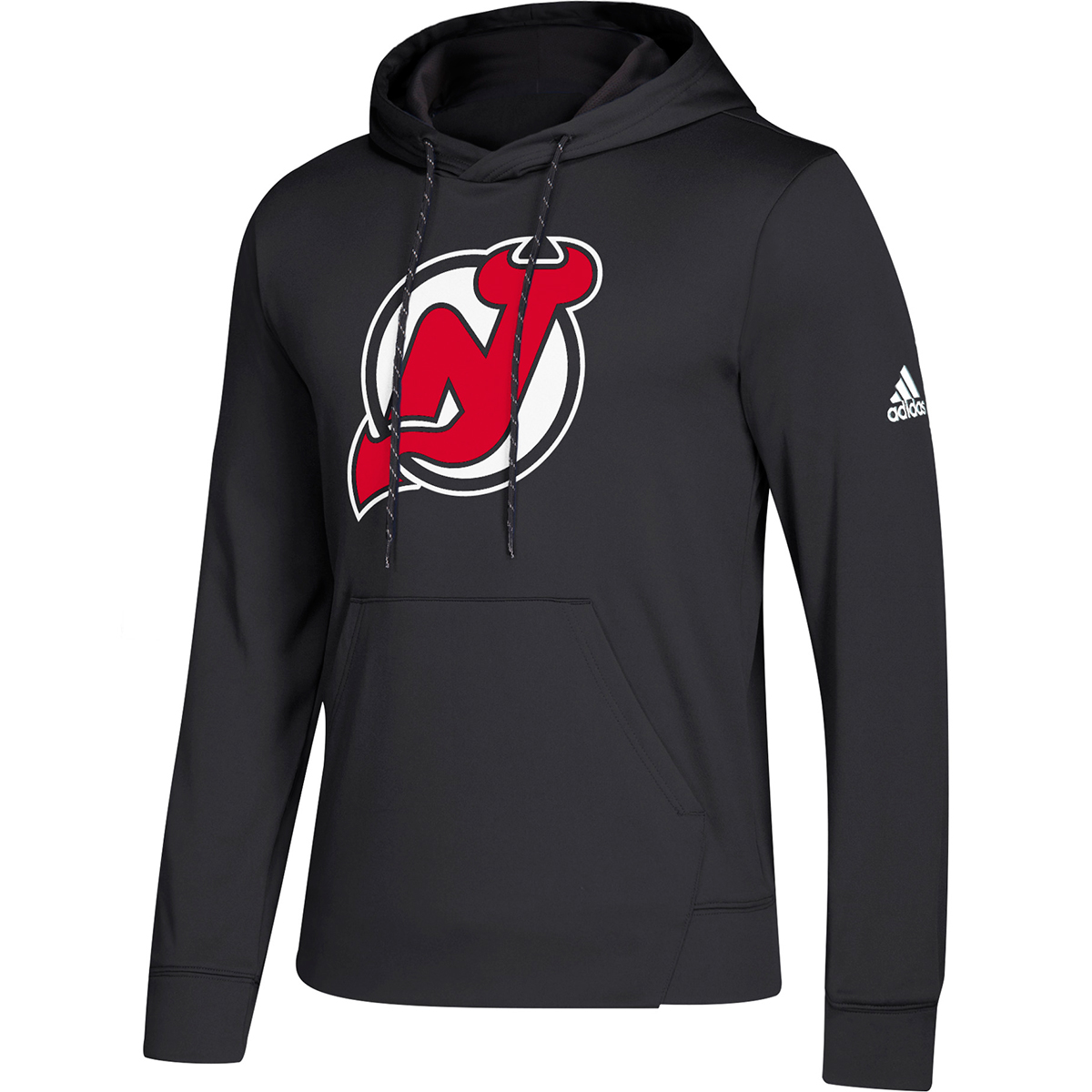 Adidas Men's New Jersey Devils Pullover Hoodie - Black, L