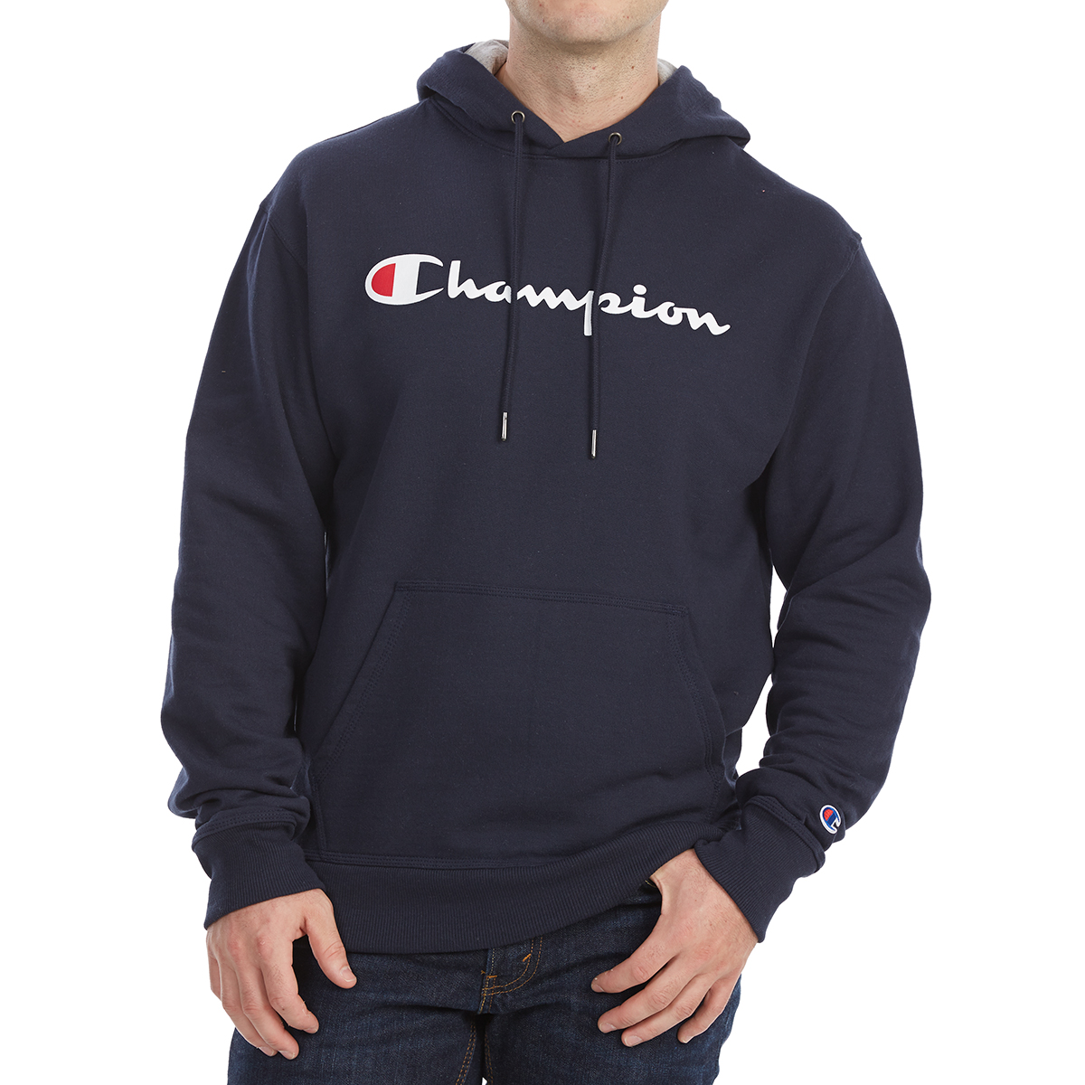 champion powerblend script hoodie