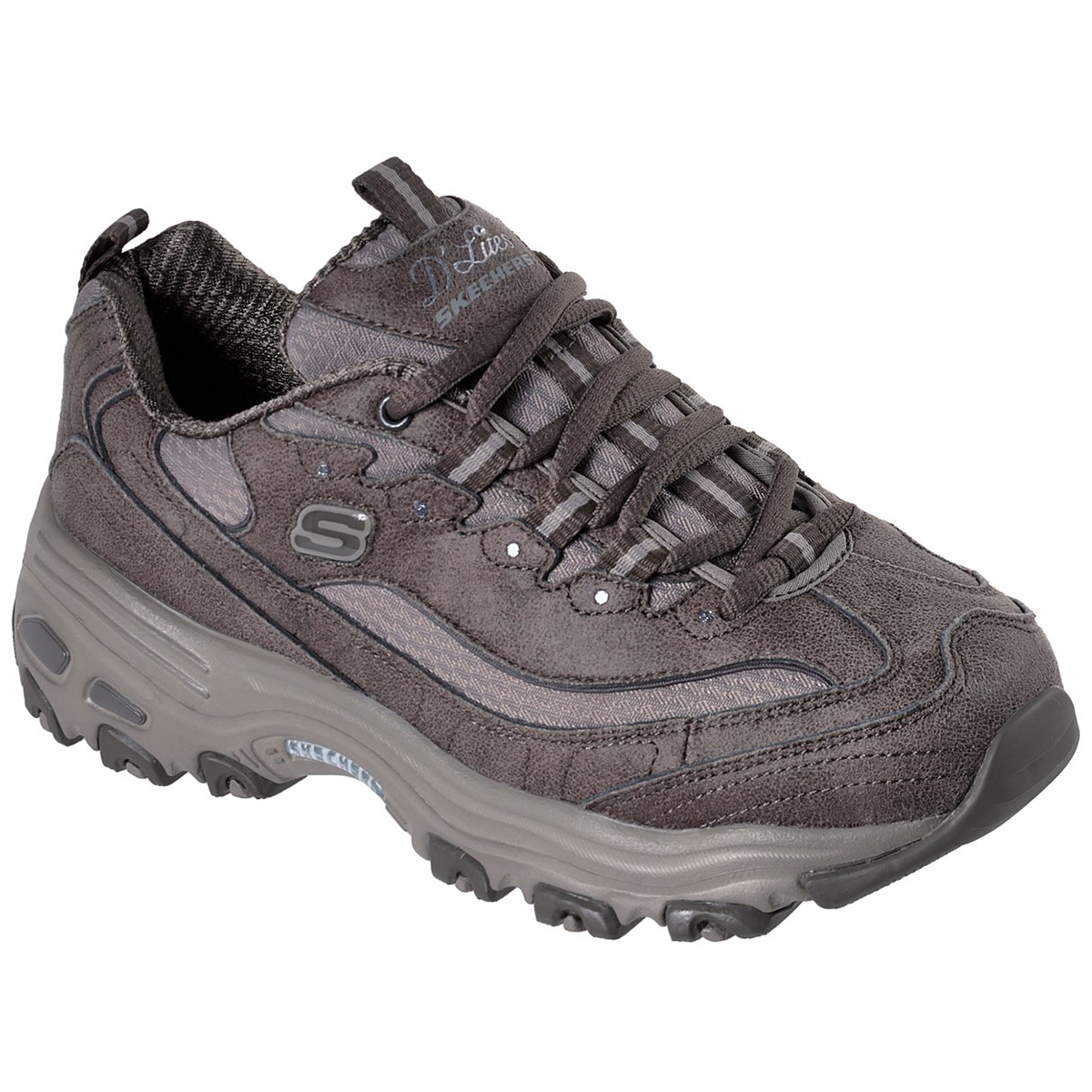 Skechers Women's D'lites - New School Sneakers - Brown, 8