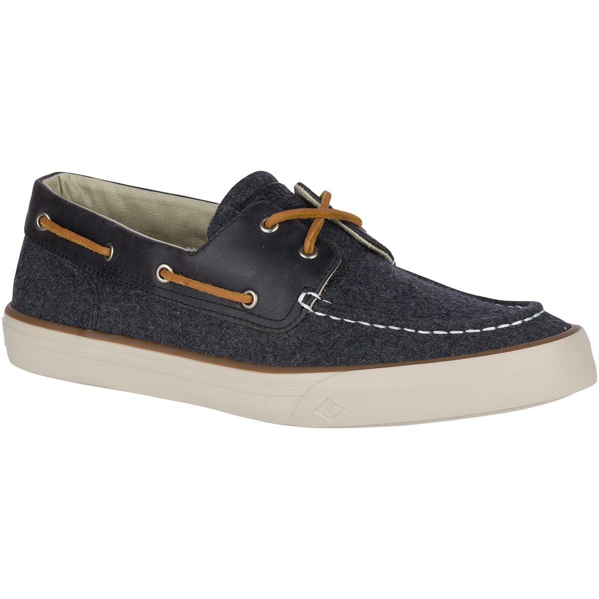 Sperry Men's Bahama Ii Wool Sneaker Boat Shoes - Black, 9.5