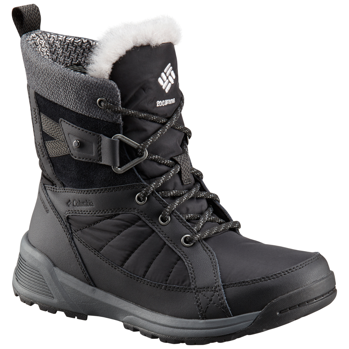 Columbia Women's Meadows Shorty Omni-Heat 3D Insulated Waterproof Winter Boots - Black, 9