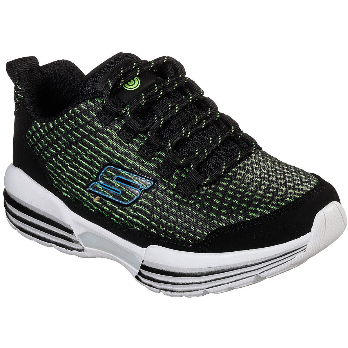 Skechers Boys' S Lights: Luminators Sneakers - Black, 4