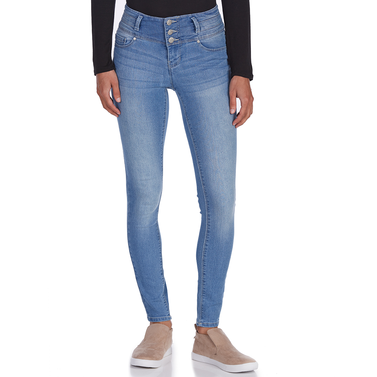 blue spice 3 button jeans