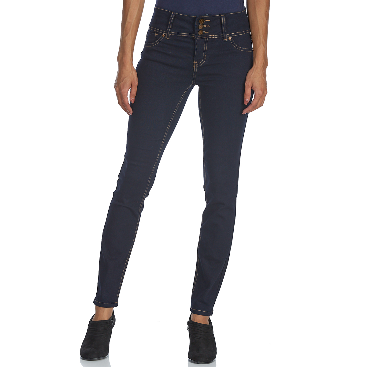 vervoer tieners pastel D JEANS Women's 3-Button High-Rise Skinny Jeans - Bob's Stores