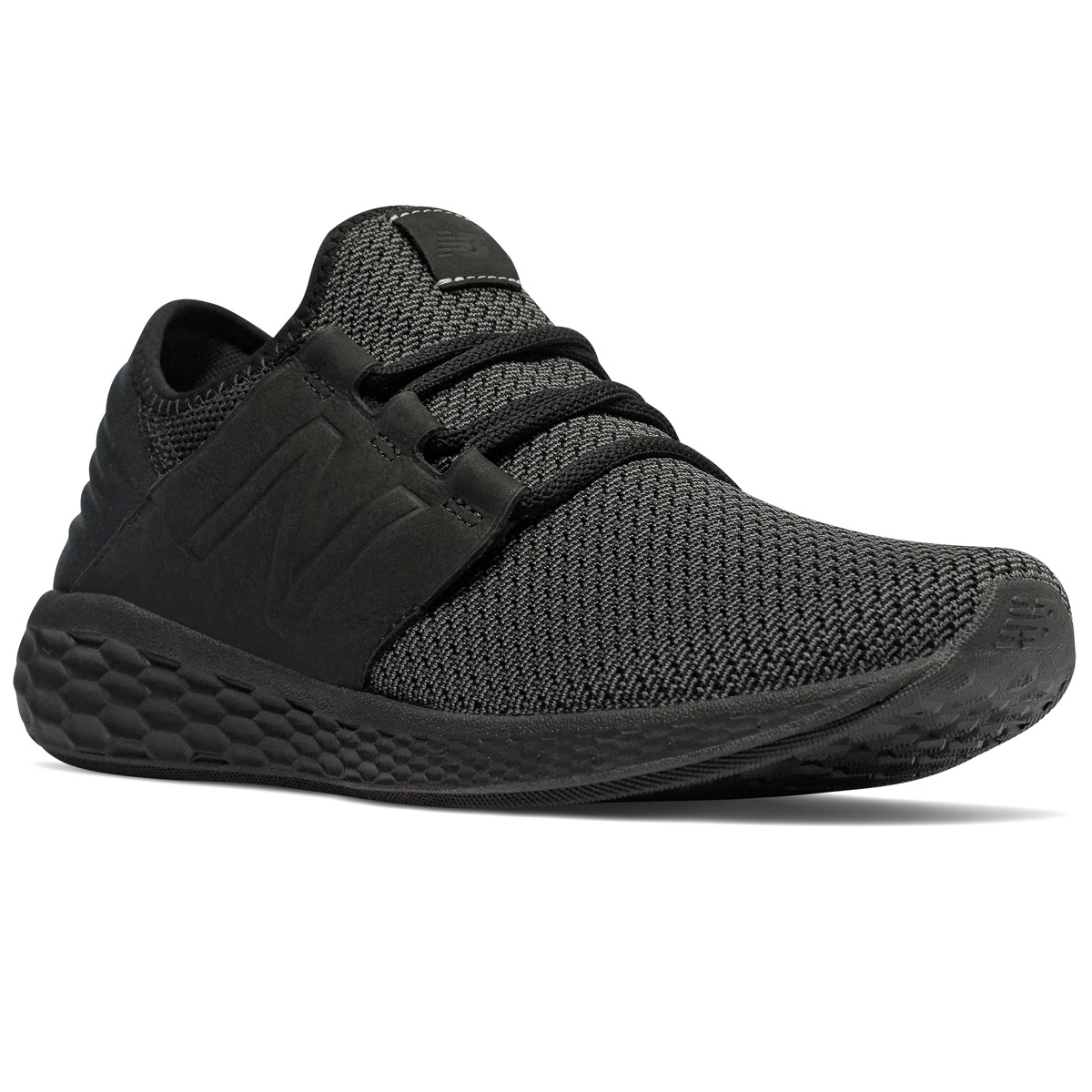 New Balance Men's Fresh Foam Cruz V2 Nubuck Running Shoes - Black, 9.5