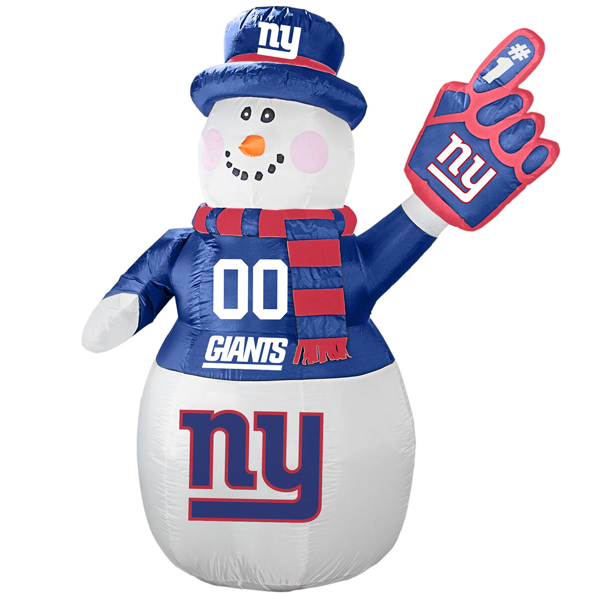 New York Giants 7 Ft. Inflatable Snowman